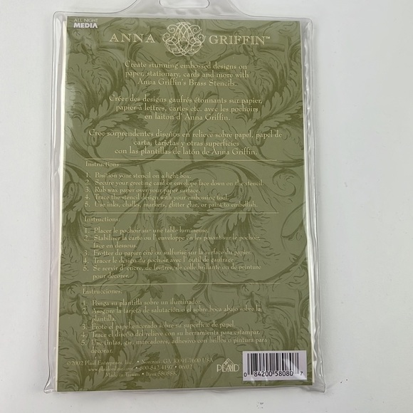 Anna Griffin Brass Stencil Kit - 6 card & envelope set - Picture 4 of 5